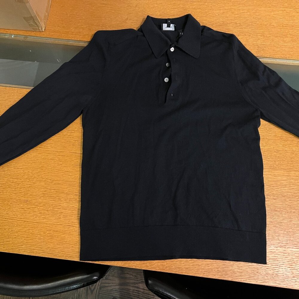 Theory Long-Sleeve Polo Sweater – Size M